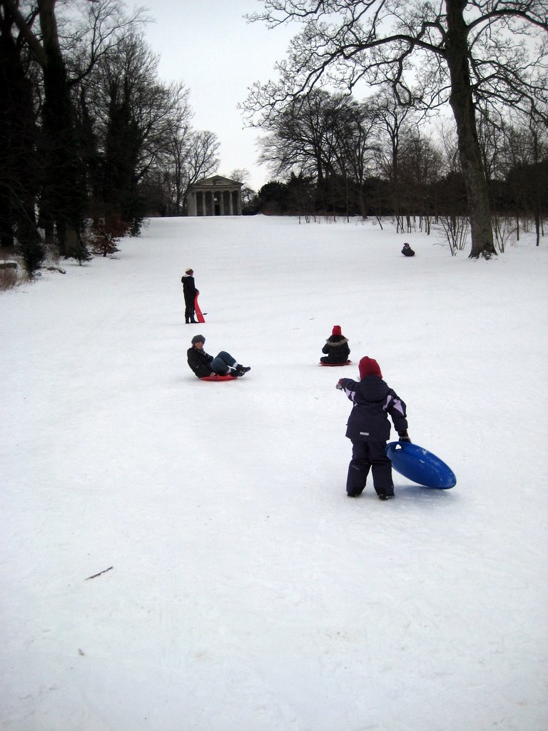 Fun with friends in the snow