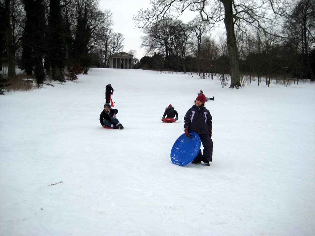 Fun with friends in the snow