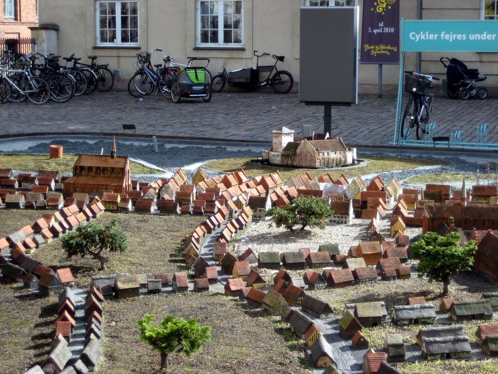 A mini city outside the Museum of Copenhagen