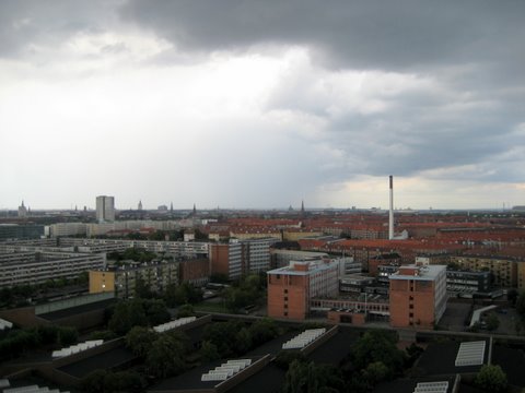 Bird's eye view of Copenhagen