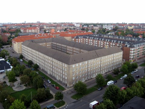 Bird's eye view of Copenhagen
