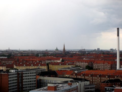 Bird's eye view of Copenhagen