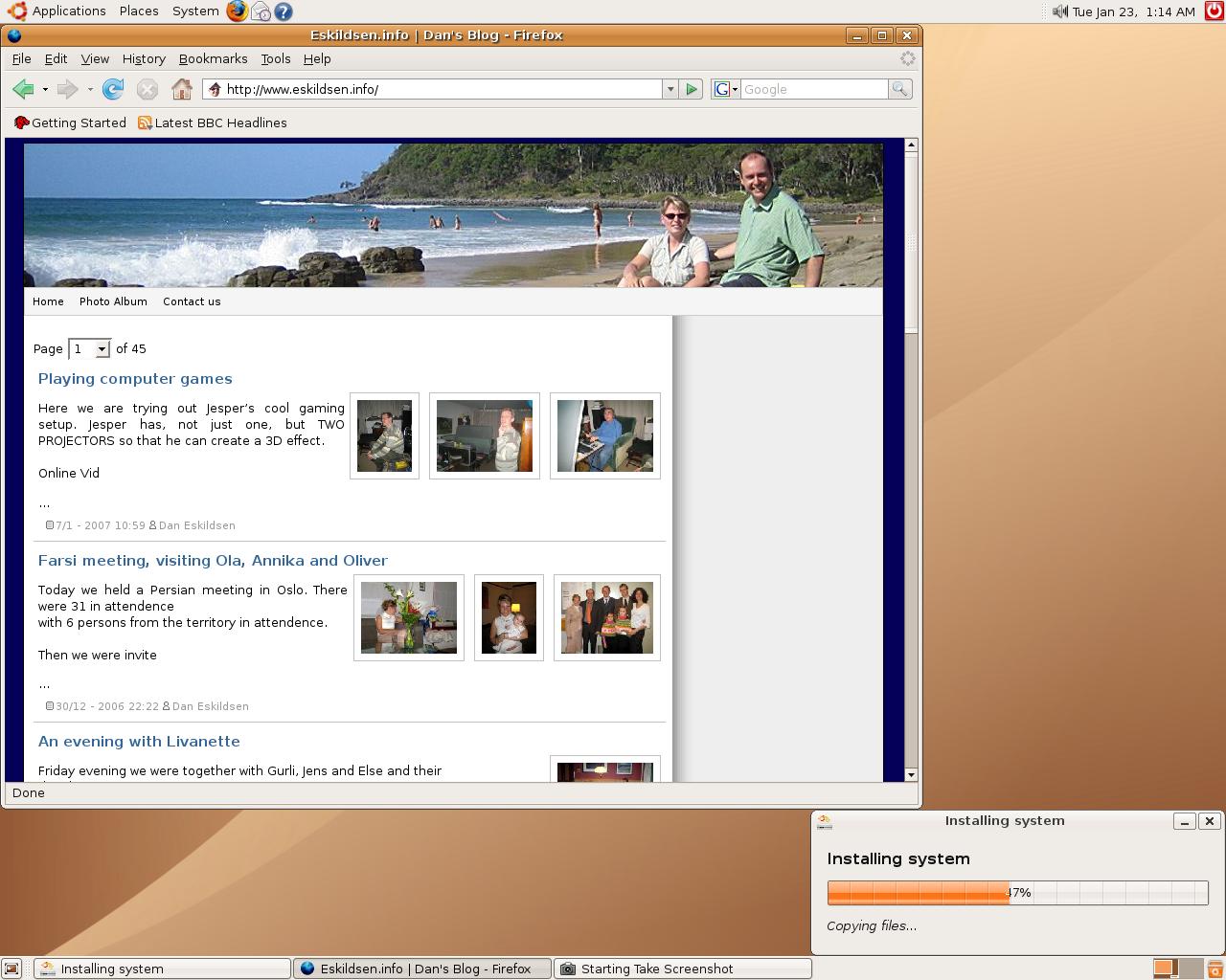Posting this online while installing Ubuntu