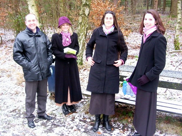 A freezing lunch break in Apeldoorn